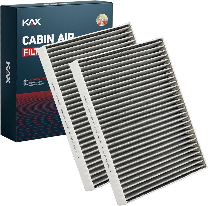 KAX Cabin Air Filter,CF11854 Replacement for Rogue 2014-2020,Rogue Sport 2017-2022, w/Activated Carbon Passenger Compartment Air Filter, 2Pcs - Image 1